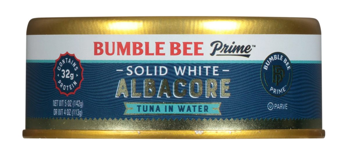 범블비 Bumble Bee Non-GMO 프라임 솔리드화이트 알바코어 참치 in 워터 142g 4ct (568g)