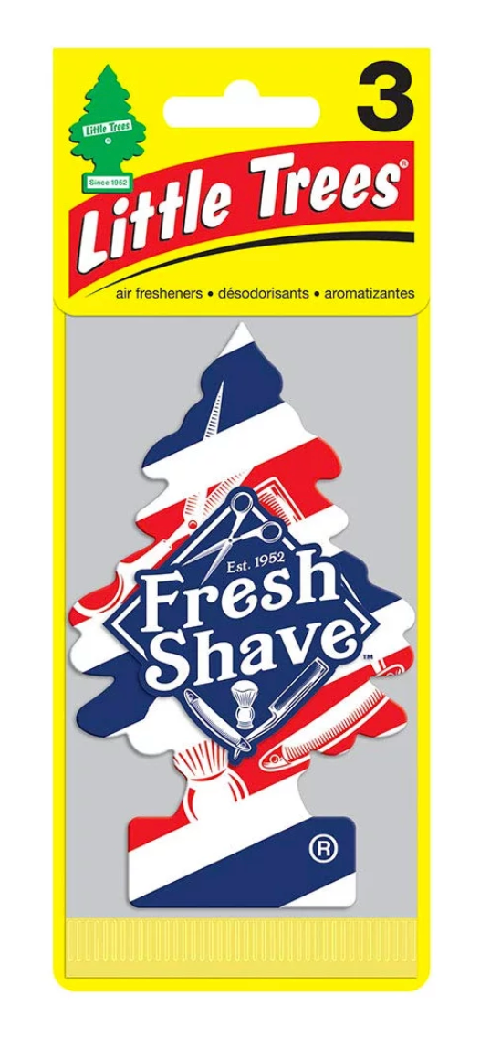 리틀트리스 Little Trees 자동차 방향제 Fresh Shave 3매 *Since 1952*