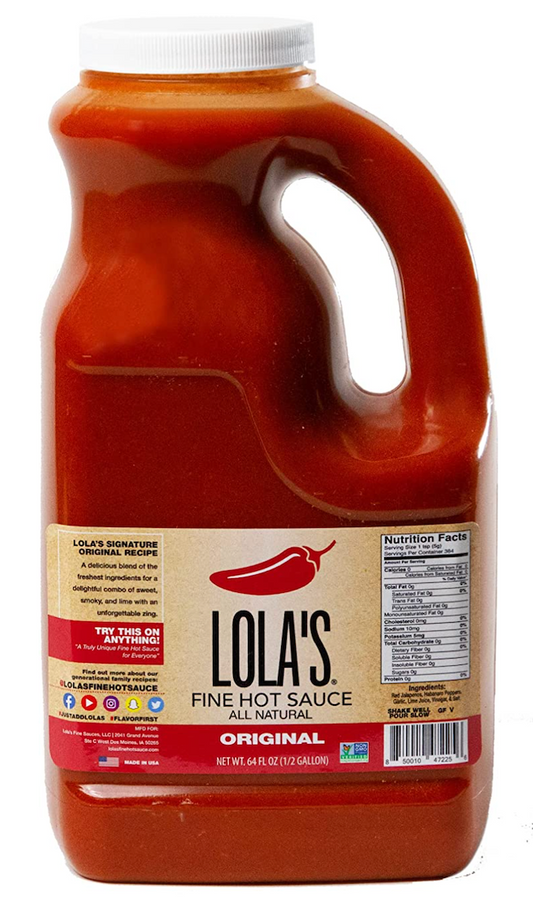 로라 Lola's Non-GMO 슈가/글루텐-프리 0칼로리 핫 소스 1.89L