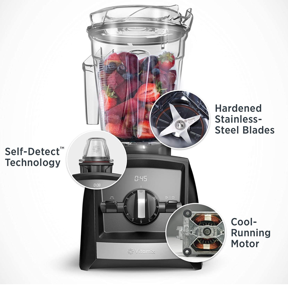 바이타믹스 Vitamix BPA-프리 1440와트 어센트 블렌더 A2300 Red