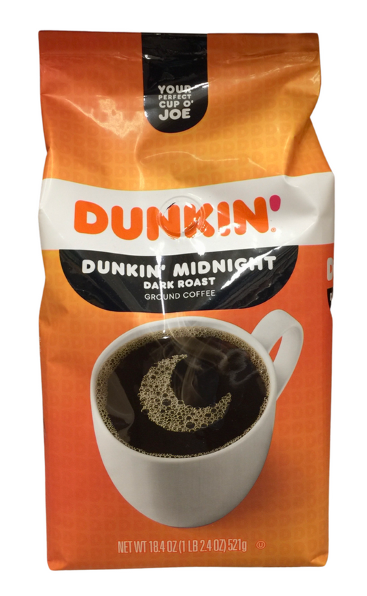 던킨 Dunkin 미드나이트 다크 로스트 분쇄 커피 521g