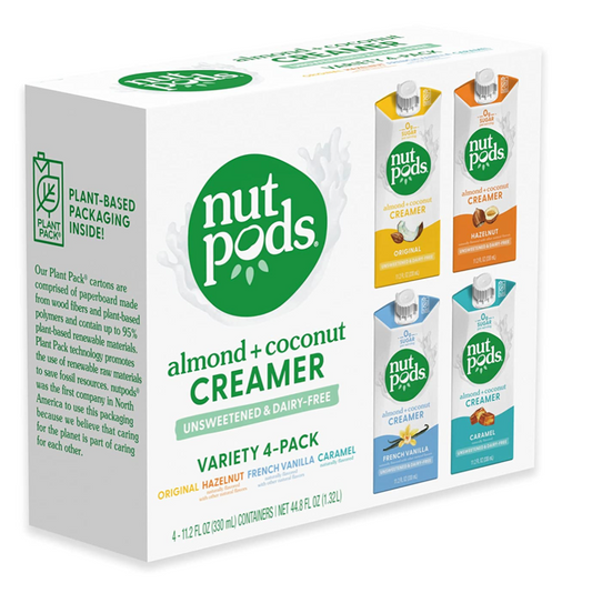 너트포즈 Nut Pods Non-GMO 슈가/글루텐/카라지난-프리 당뇨/케토 크리머 4가지맛 330ml 4ct (1.32L)