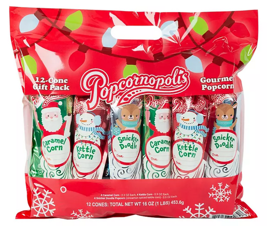 팝코노폴리스 홀리데이 팝콘 기프트팩 12개 (453g)