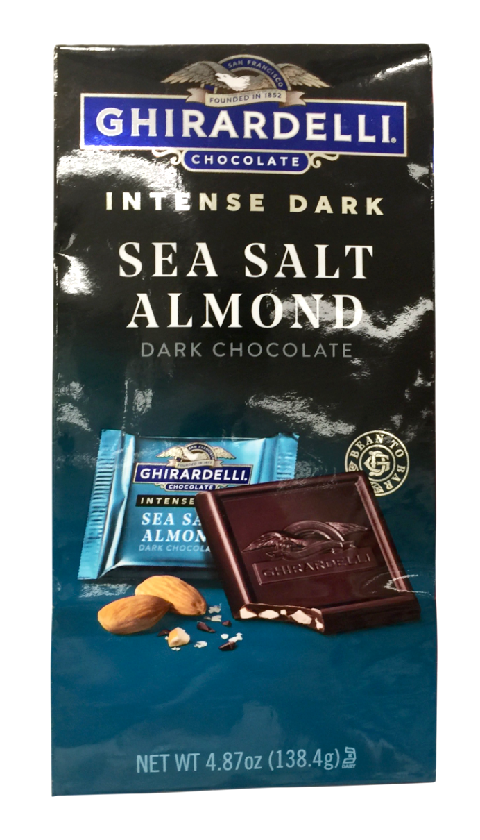 기라델리 Ghirardelli 인텐스 시솔트 아몬드다크초콜렛 138g