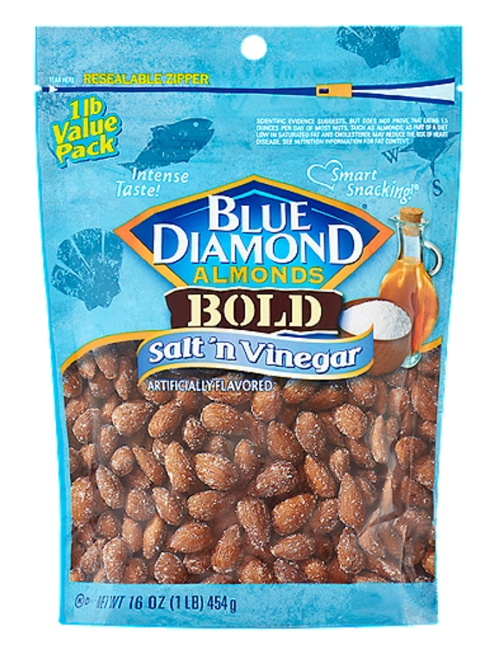 블루다이아몬드 Blue Diamond 솔트 & 비네거 아몬드 454g