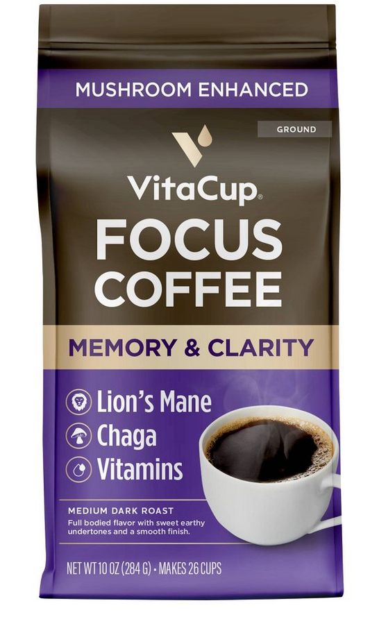 비타컵 VitaCup 포커스 메모리 & 클래리티 분쇄 커피 284g *기억/집중력*