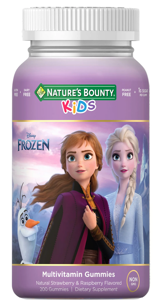 2+ 네이처스바운티 Nature's Bounty Non-GMO 키즈 멀티 거미 Disney® Frozen 200정