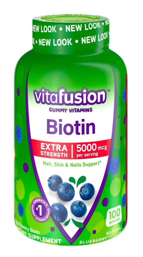 비타퓨전 VitaFusion 비오틴 2500mcg 거미 100정