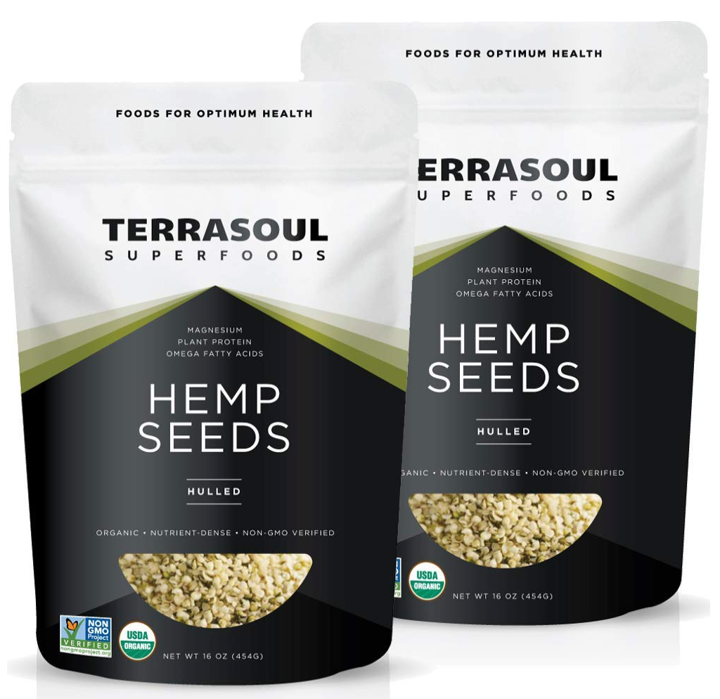 테라소울 Terrasoul 유기농/Non-GMO 헴프 하츠 (껍질제거 대마씨) 454g 2ct (908g)