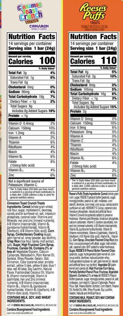 제너럴밀즈 General Mills 시리얼바 2가지맛 28ct (674g)