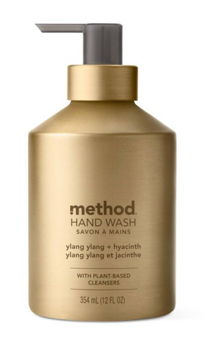 메소드 Method 파라벤/프탈레이트-프리 생분해성 핸드워시 젤 Ylang Ylang + Hyacinth 354ml *알루미늄 펌프*