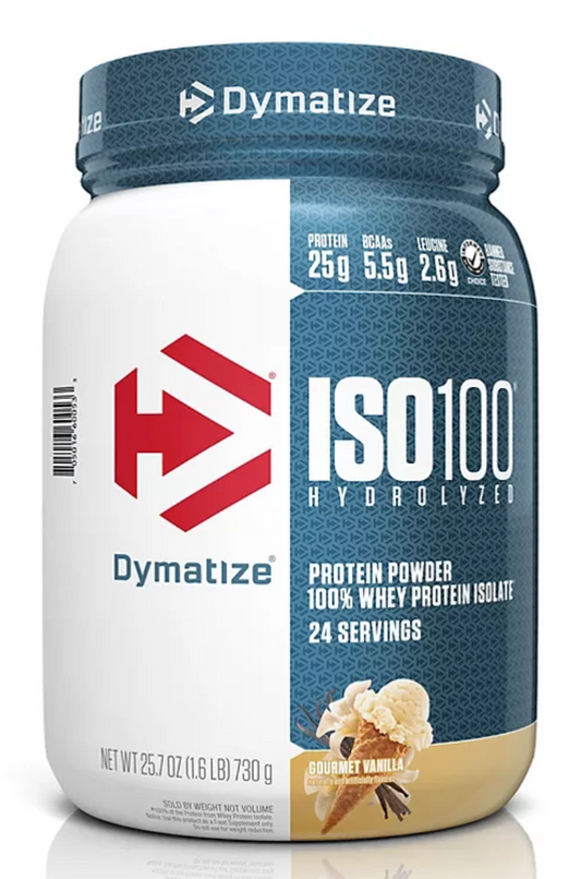 다이마타이즈 Dymatize ISO100 100% 유청단백질 프로틴 파우더 Gourmet Vanilla 730g *단백질 25g*