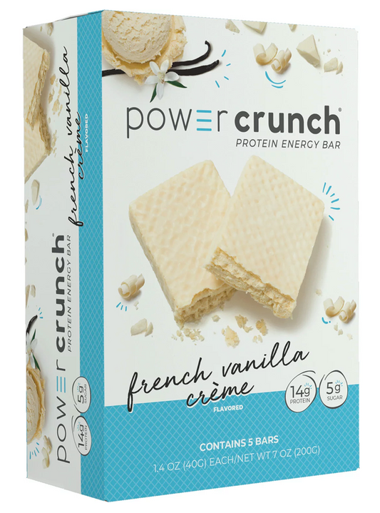 파워크런치 Power Crunch 프렌치 바닐라 크림 단백질 에너지바 40g 5ct (200g) *단백질 14g*
