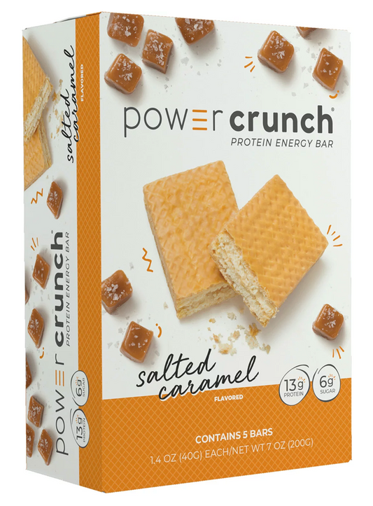 파워크런치 Power Crunch 솔티드 카라멜 단백질 에너지바 40g 5ct (200g) *단백질 13g*