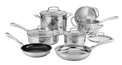 퀴진아트 Cuisinart 클래식 3중 스텐레스 인덕션 쿡웨어 세트 83-11N 11pc