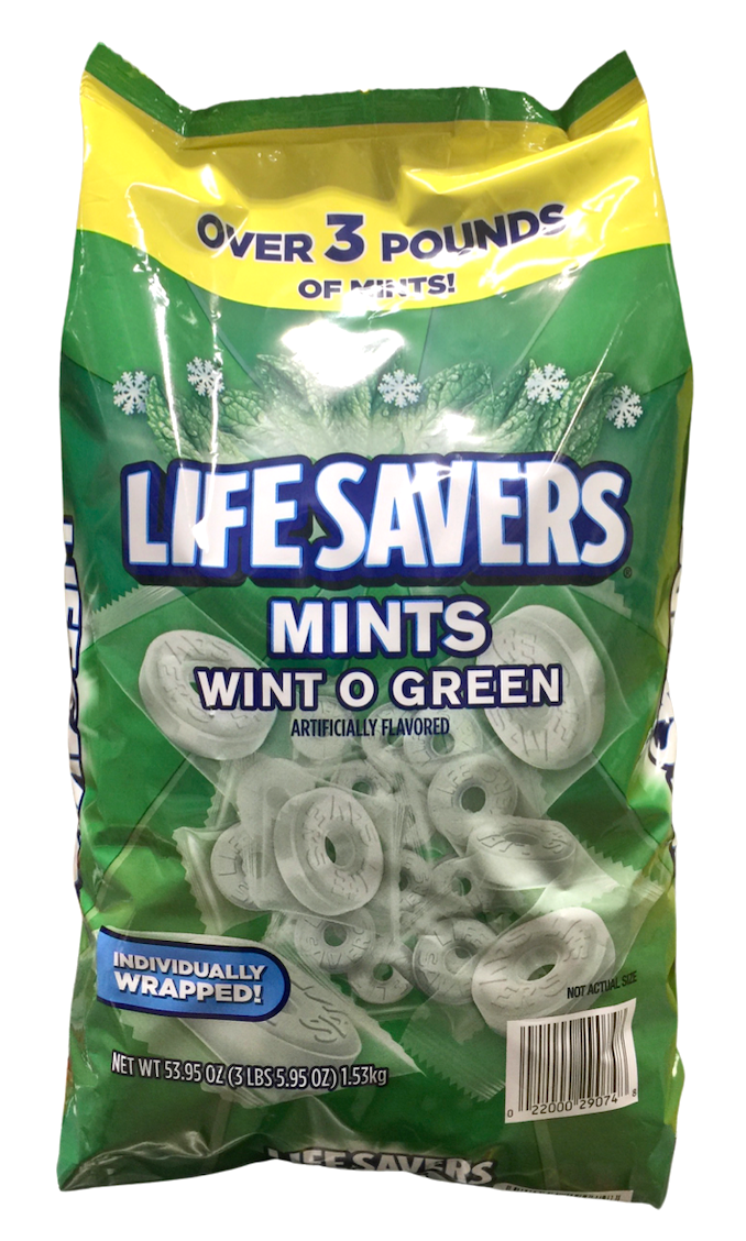 라이프세이버 Lifesavers 윈트오그린 개별포장 민트 캔디 1.53kg