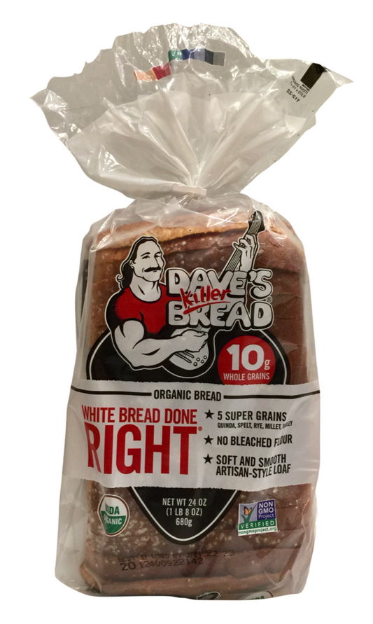 데이브킬러 Dave's Killer 유기농/Non-GMO 화이트 식빵 680g