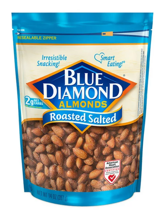 블루다이아몬드 Blue Diamond Non-GMO 로스티드 솔티드 아몬드 397g