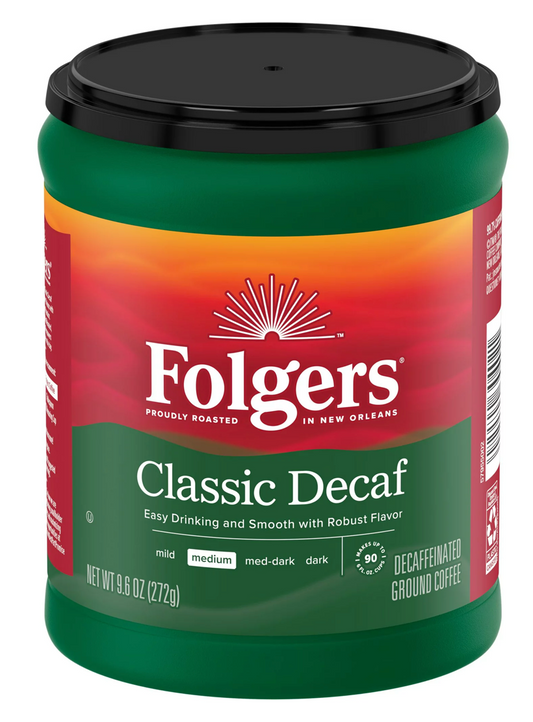 폴저스 Folgers 클래식 로스트 디카페인 분쇄 커피 272g