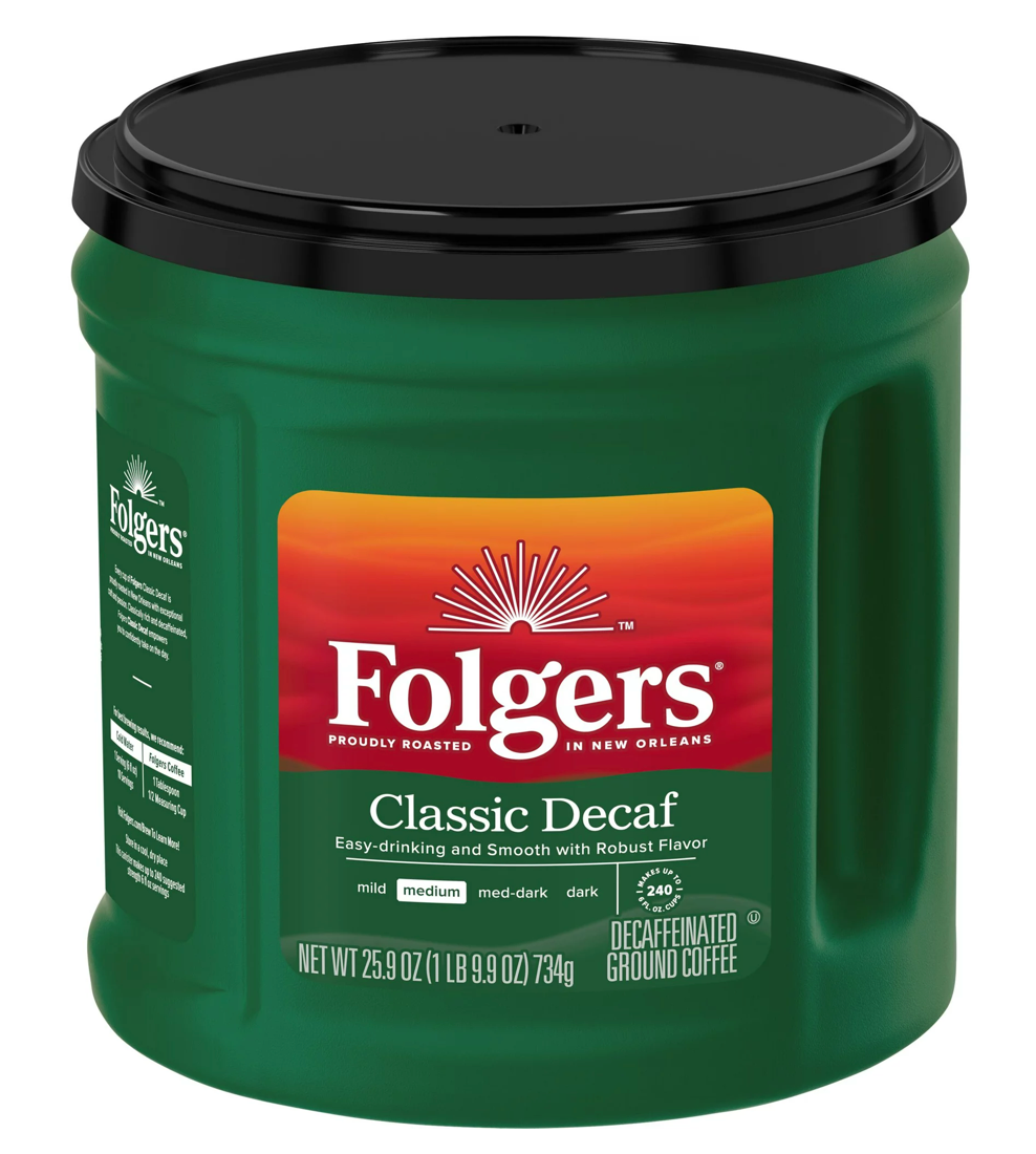 폴저스 Folgers 클래식 로스트 디카페인 분쇄 커피 734g