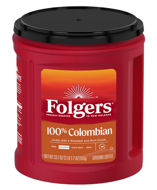 폴저스 Folgers 100% 콜럼비안 분쇄 커피 955g