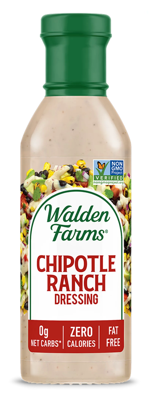 월든팜 Walden Farms Non-GMO 슈가/글루텐-프리 무지방 0칼로리 치폴레 랜치 드레싱 355ml