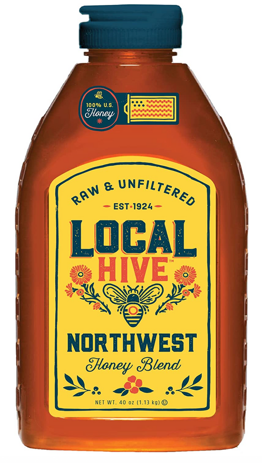 로컬하이브 Local Hive 살충제/항생제-프리 노스웨스트 생 꿀 1.13kg *미북서부*