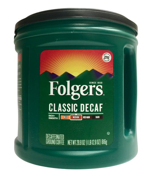 폴저스 Folgers 클래식 로스트 디카페인 분쇄 커피 816g