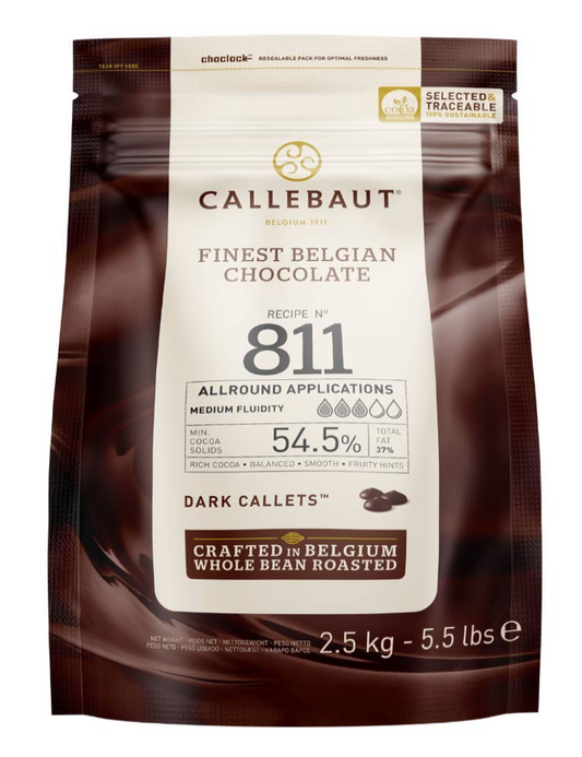 배리칼레보 Barry Callebaut 벨지안 초콜렛 코코아 54% 다크 초콜렛칩 2.5kg #811