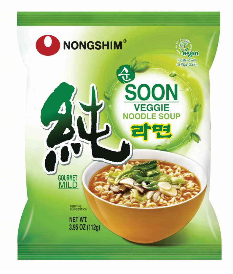 농심 Nongshim 미국산 순 비건 라면 8ct (896g)