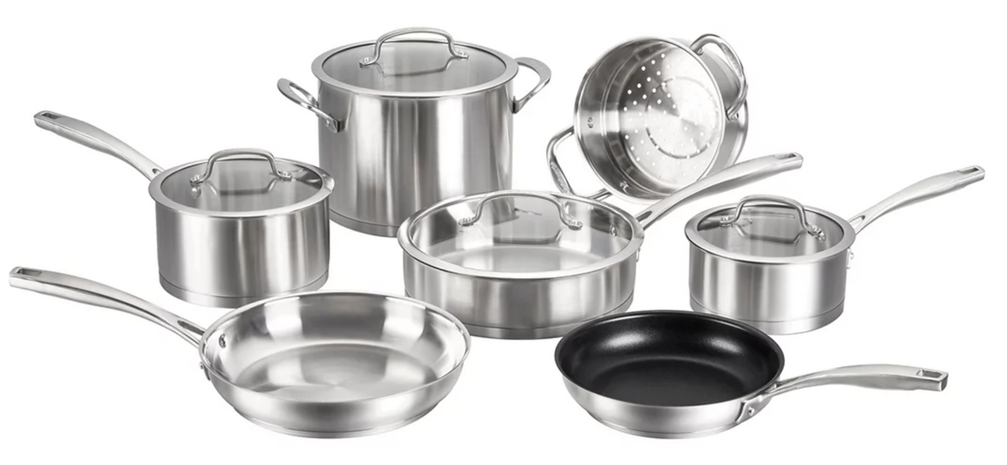 퀴진아트 Cuisinart 프로페셔널 스텐레스 인덕션 쿡웨어 세트 11pc