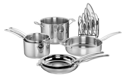 퀴진아트 Cuisinart 스마트 네스트 3중 스텐레스 인덕션 쿡웨어 세트 11pc