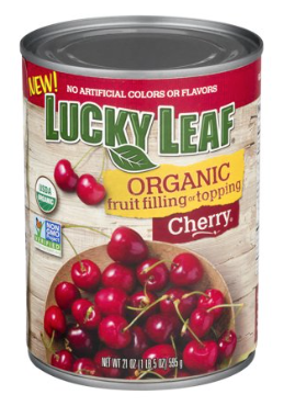 럭키리프 Lucky Leaf 유기농/Non-GMO 체리 파이 필링 & 토핑 595g