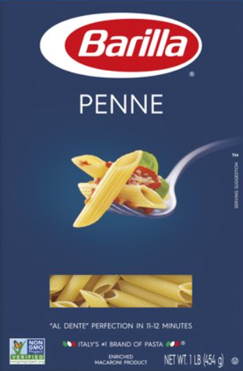바릴라 Barilla Non-GMO 펜네 454g 2개 (908g)