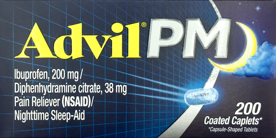 글락소스미스클라인 GSK 애드빌 PM 아이부프로펜 200mg + 수면유도 200정