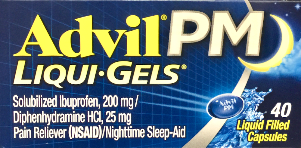 글락소스미스클라인 GSK 애드빌 PM 아이부프로펜 200mg + 수면유도 리퀴젤 40정