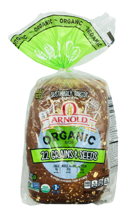 아놀드 Arnold 유기농/Non-GMO 무방부제 22 잡곡 & 씨앗 식빵 765g