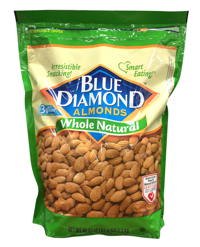 블루다이아몬드 Blue Diamond Non-GMO 홀 내추럴 아몬드 1.1kg