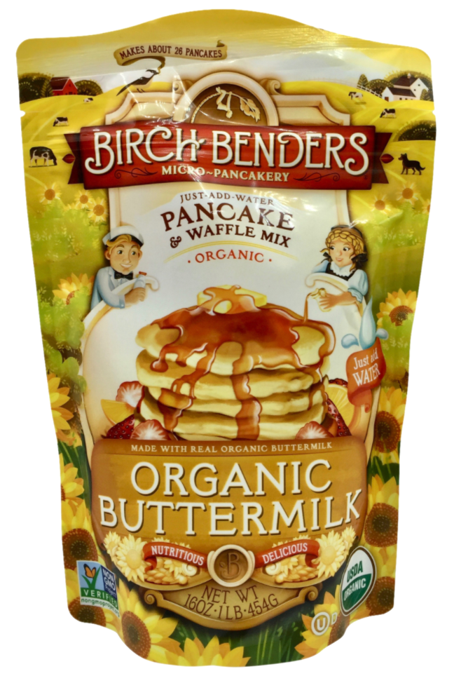 버치벤더 Birch Benders 유기농/Non-GMO 버터밀크 팬케잌 & 와플 믹스 454g