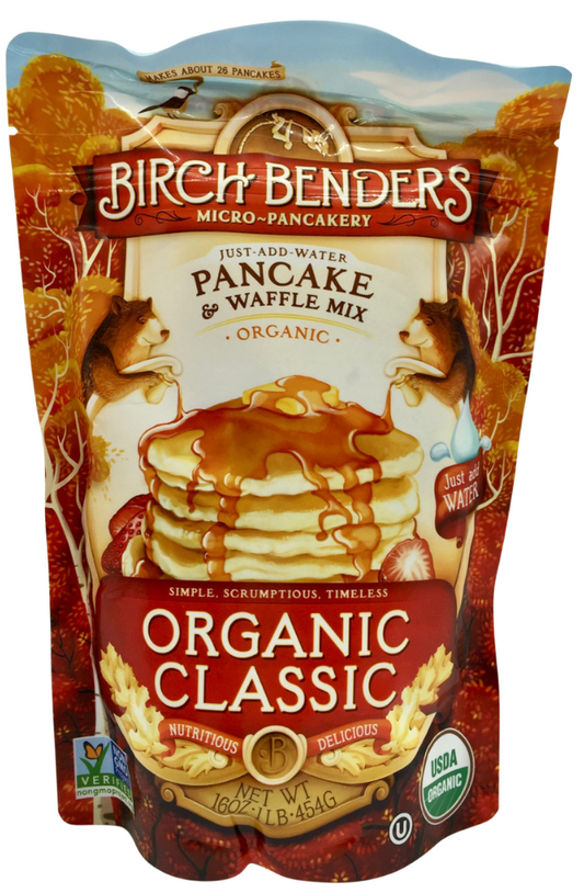 버치벤더 Birch Benders 유기농/Non-GMO 클래식 팬케잌 & 와플 믹스 454g