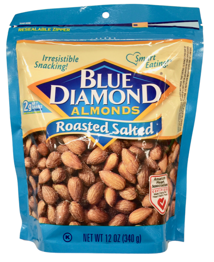 블루다이아몬드 Blue Diamond Non-GMO 로스티드 솔티드 아몬드 340g