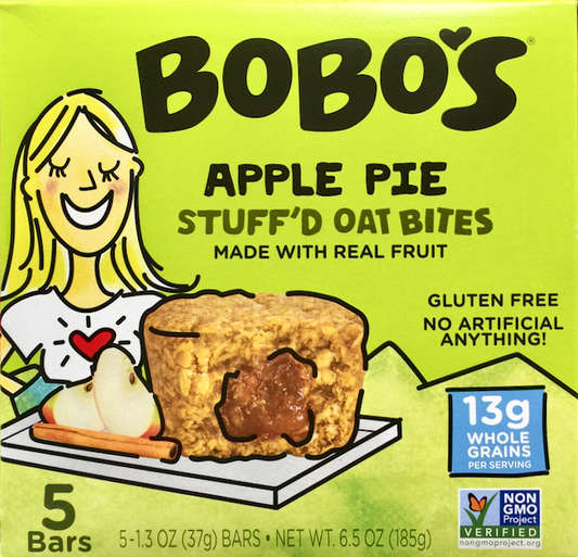 보보스 Bobo's Non-GMO 글루텐-프리 애플파이 귀리 바이트 5ct (185g)