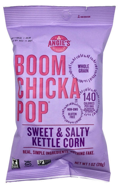 붐치카팝 Boom Chicka Pop Non-GMO 스위트 & 솔티 케틀 팝콘 28g 6개 (170g)