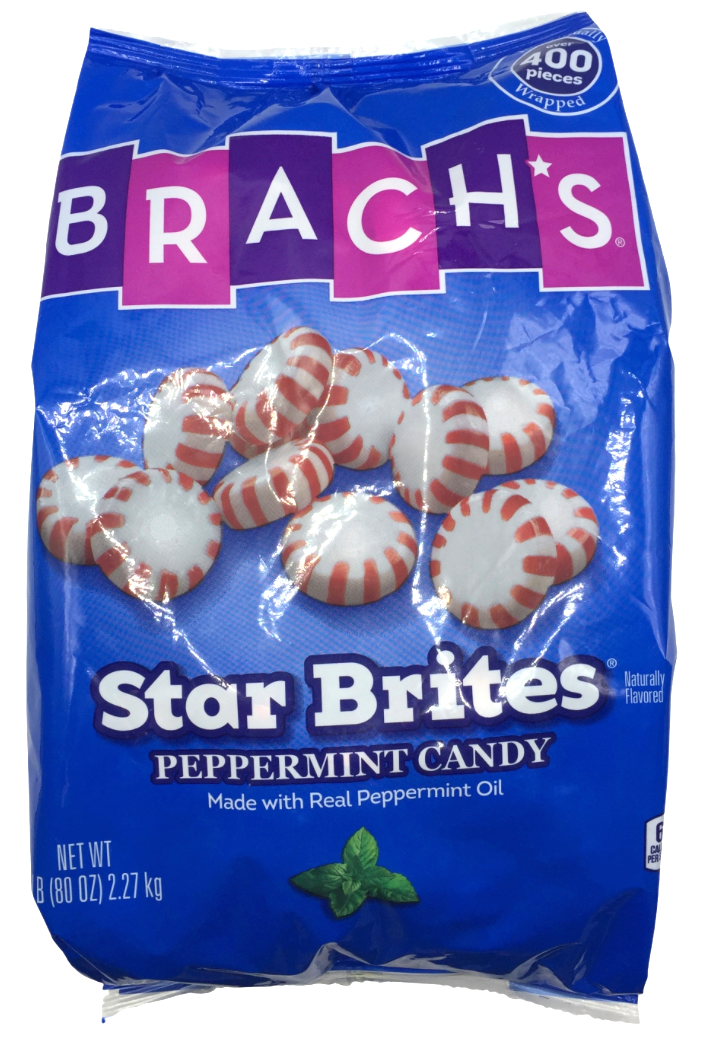 브라치 Brach's 스타브라이트 무지방 페퍼민트 캔디 350pc (1.7kg)