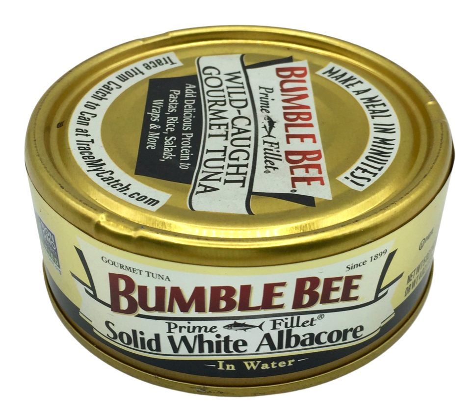 범블비 Bumble Bee Non-GMO 프라임 솔리드화이트 알바코어 참치 in 워터 142g 4ct (568g)