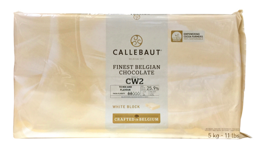 배리칼레보 Barry Callebaut 벨지안 초콜렛 코코아 26% 화이트블록 5kg #CW2