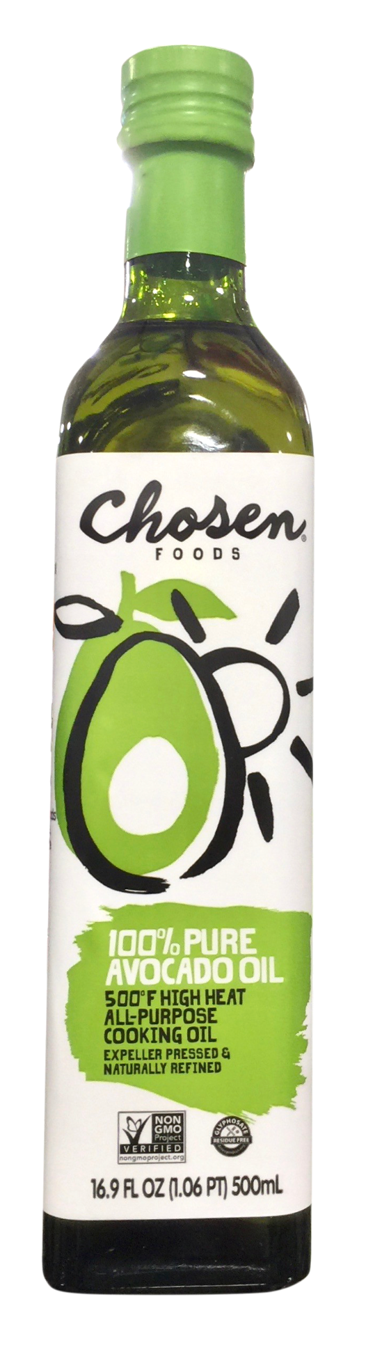 초즌푸드 Chosen Foods Non-GMO 아보카도 오일 500ml *당뇨/케토친화*