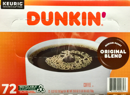 던킨 Dunkin 오리지널 K-컵 72pc