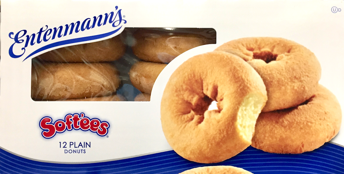 엔텐만 Entenmann's 소프티스 플레인 도넛 12개 (524g)
