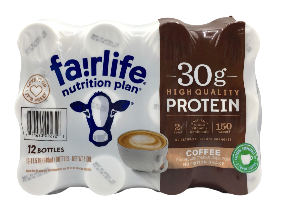 페어라이프 Fairlife rBST/슈가/글루텐-프리 커피 뉴트리션 쉐이크 340ml 12ct (4.8L) *단백질 30g*